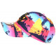 Casquette NY Bleue et Rouge Palmiers Style Tropical Copaka Baseball CASQUETTES Hip Hop Honour