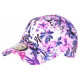 Casquette NY Violette Fleurs Exotiques Tropicale Baseball Bali CASQUETTES Hip Hop Honour