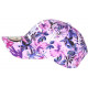 Casquette NY Violette Fleurs Exotiques Tropicale Baseball Bali CASQUETTES Hip Hop Honour