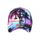 Casquette NY Bleue et Violette Palmiers Tropicale Copaka Baseball CASQUETTES Hip Hop Honour