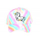 Casquette Enfant Licorne Rose et Verte Originale Elfy de 6 à 11 ans Casquette Enfant Hip Hop Honour