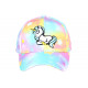 Casquette Enfant Licorne Rose et Jaune Etoiles Lolie de 6 à 11 ans Casquette Enfant Hip Hop Honour