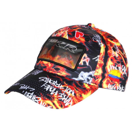 Casquette Plata O Plomo Orange Hologramme Fire Streetwear Medellin CASQUETTES SKR