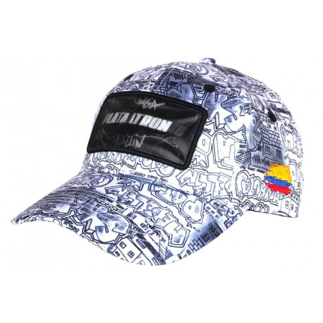 Casquette El Patron Plata O Plomo Blanche Hologramme Streetwear CASQUETTES SKR