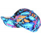 Casquette Enfant Bleue et Orange Palmiers NY Baseball Bora 7 a 12 ans Casquette Enfant Hip Hop Honour