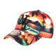 Casquette NY Orange et Verte Palmiers Tropicale Bora Baseball CASQUETTES Hip Hop Honour