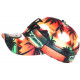 Casquette NY Orange et Verte Palmiers Tropicale Bora Baseball CASQUETTES Hip Hop Honour