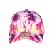 Casquette NY Violette Tropicale Palmiers Tendance Bora Baseball CASQUETTES Hip Hop Honour