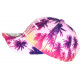 Casquette NY Violette Tropicale Palmiers Tendance Bora Baseball CASQUETTES Hip Hop Honour