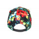 Casquette NY Rouge et Noire Fleurs Tropicales Baseball Bali CASQUETTES Hip Hop Honour