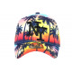 Casquette NY Jaune et Orange Palmiers Tropicale Bora Baseball CASQUETTES Hip Hop Honour