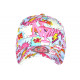 Casquette Enfant Rose et Bleue Print Comics Boum NY 7 a 11 ans Casquette Enfant Hip Hop Honour