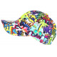 Casquette NY Blanche et Violette Look Pop Art Comics Baseball Wow Boom CASQUETTES Hip Hop Honour