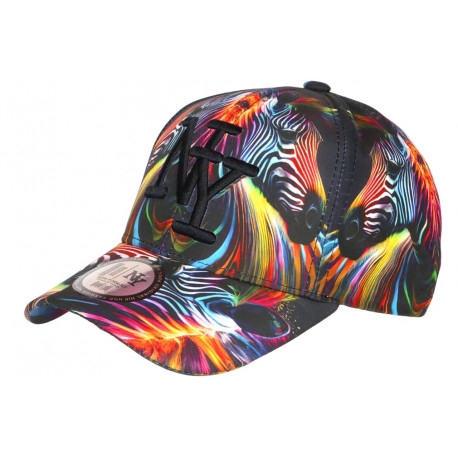 Casquette Zebre Orange et Noire Originale Fashion NY Baseball Wild CASQUETTES Hip Hop Honour