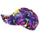 Casquette NY Leopard Rose et Jaune Fluo Streetwear Baseball CASQUETTES Hip Hop Honour