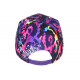 Casquette NY Leopard Rose et Jaune Fluo Streetwear Baseball CASQUETTES Hip Hop Honour