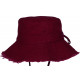 Chapeau Bob Ficelle Rouge Bordeaux Prestige en Coton Urban Myxjack BOB Nyls Création