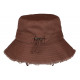 Chapeau Bob Ficelle Marron Prestige en Coton Urban Myxjack BOB Nyls Création