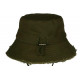 Chapeau Bob Vert kaki Coton Prestige Urban avec Ficelle Myxjack BOB Nyls Création