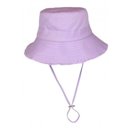 Chapeau Bob Violet en Coton Prestige Urban avec Ficelle Myxjack BOB Nyls Création