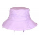 Chapeau Bob Violet en Coton Prestige Urban avec Ficelle Myxjack BOB Nyls Création