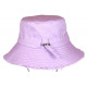 Chapeau Bob Violet en Coton Prestige Urban avec Ficelle Myxjack BOB Nyls Création