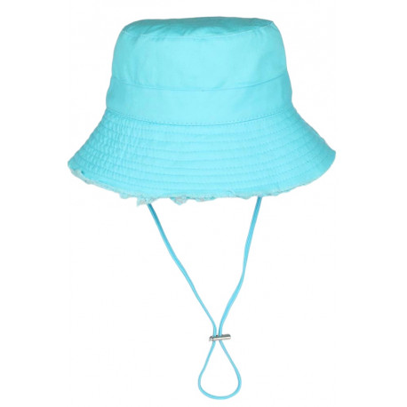 Chapeau Bob Bleu Ciel en Coton Prestige Urban avec Ficelle Myxjack BOB Nyls Création