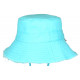 Chapeau Bob Bleu Ciel en Coton Prestige Urban avec Ficelle Myxjack BOB Nyls Création