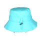 Chapeau Bob Bleu Ciel en Coton Prestige Urban avec Ficelle Myxjack BOB Nyls Création