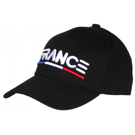 Casquette France Noire Drapeau Tricolore Bleu Blanc Rouge Tendance CASQUETTES PAYS