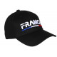 Casquette France Noire Drapeau Tricolore Bleu Blanc Rouge Tendance CASQUETTES PAYS