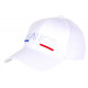 Casquette France Blanche Drapeau Tricolore Bleu Blanc Rouge Classe CASQUETTES PAYS