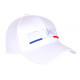 Casquette France Blanche Drapeau Tricolore Bleu Blanc Rouge Classe CASQUETTES PAYS