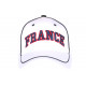 Casquette France Blanche Drapeau Tricolore Style Original CASQUETTES PAYS