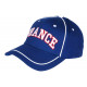 Casquette France Bleue Drapeau Tricolore Mode Originale CASQUETTES PAYS