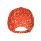 Casquette Orange Fleurs Bleues Ete tendance Sefyk CASQUETTES Nyls Création