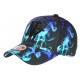 Casquette NY Noire et Bleue Streetwear City Baseball Smoky CASQUETTES Hip Hop Honour