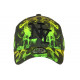 Casquette NY Verte et Noire Streetwear City Baseball Smoky CASQUETTES Hip Hop Honour