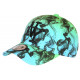 Casquette NY Turquoise et Noire Streetwear City Baseball Smoky CASQUETTES Hip Hop Honour