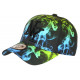 Casquette Enfant Verte Bleue et Noire Streetwear Smoky Baseball 7 a 11 ans Casquette Enfant Hip Hop Honour