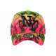 Casquette NY Rose et Verte Streetwear City Baseball Smoky CASQUETTES Hip Hop Honour