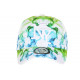 Casquette NY Blanche et Verte Look Streetwear Classe Baseball Smoky CASQUETTES Hip Hop Honour