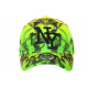 Casquette NY Verte et Jaune Streetwear City Baseball Smoky CASQUETTES Hip Hop Honour