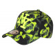 Casquette NY Jaune Fluo et Noire Fashion Streetwear Baseball Smoky CASQUETTES Hip Hop Honour