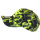 Casquette NY Jaune Fluo et Noire Fashion Streetwear Baseball Smoky CASQUETTES Hip Hop Honour