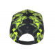 Casquette NY Jaune Fluo et Noire Fashion Streetwear Baseball Smoky CASQUETTES Hip Hop Honour