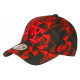 Casquette NY Rouge et Noire Design Streetwear Baseball Smoky CASQUETTES Hip Hop Honour