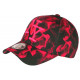 Casquette NY Rose Fluo et Noire Fashion Streetwear Baseball Smoky CASQUETTES Hip Hop Honour