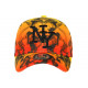 Casquette NY Orange et Jaune Streetwear City Baseball Smoky CASQUETTES Hip Hop Honour