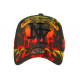 Casquette Enfant Orange Jaune Noire Streetwear Smoky NY Baseball 7 a 11 ans Casquette Enfant Hip Hop Honour